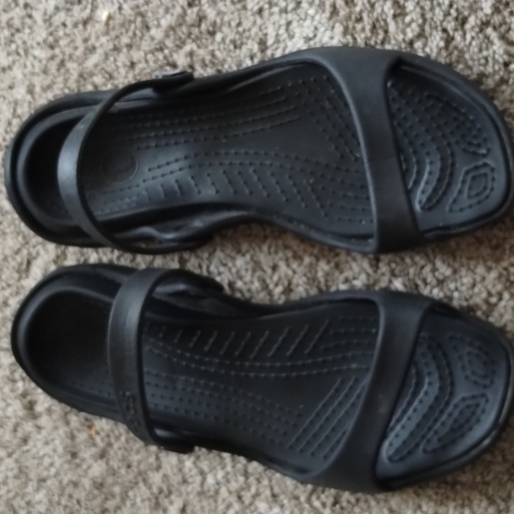Crocs Cleo Sandals Black Size 8